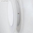 DecorBites™ Modern LED Acrylic Wall Sconce – Halo Ring White Lighting Fixture in Warm/White Light