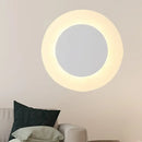 DecorBites™ Modern LED Acrylic Wall Sconce – Halo Ring White Lighting Fixture in Warm/White Light