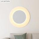 DecorBites™ Modern LED Acrylic Wall Sconce – Halo Ring White Lighting Fixture in Warm/White Light