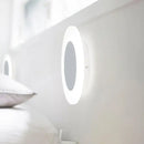 DecorBites™ Modern LED Acrylic Wall Sconce – Halo Ring White Lighting Fixture in Warm/White Light