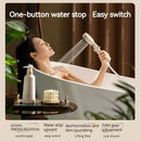 Modern white handheld shower set for bathroom high pressure mist