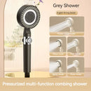 Modern white handheld shower set for bathroom high pressure mist