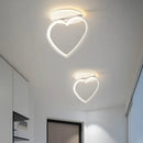 Modern white heart ceiling light bedroom led lighting fixture