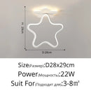 Modern white heart ceiling light bedroom led lighting fixture