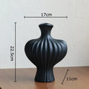Modern white heart ceramic vase living room textured decor