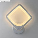 Modern white heart led wall sconce – bedroom minimalist light