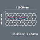 Modern white hexagon ceiling light garage honeycomb design