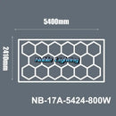 Modern white hexagon ceiling light garage honeycomb design