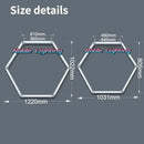 Modern white hexagon ceiling light garage honeycomb design