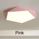 Modern white hexagonal led ceiling lamps for living room lighting