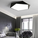 Modern white hexagonal led ceiling lamps for living room lighting