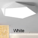 Modern white hexagonal led ceiling lamps for living room lighting