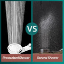 Modern white high pressure shower head with hose bathroom sprayer