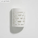 Modern white hollow wall sconce – bedroom led light bulb
