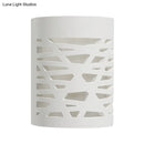 Modern white hollow wall sconce – bedroom led light bulb