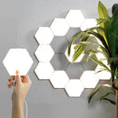 Modern white honeycomb modular quantum sconces led panel lights bedroom