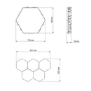 Modern white honeycomb modular quantum sconces led panel lights bedroom