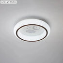 Modern white hot air balloon ceiling light bedroom moon decor