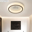 Modern white hot air balloon ceiling light bedroom moon decor