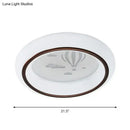Modern white hot air balloon ceiling light bedroom moon decor