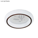 Modern white hot air balloon ceiling light bedroom moon decor