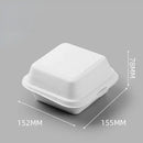 Modern white illustrated biodegradable dessert box set dining room