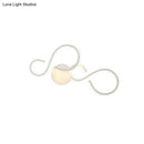 Modern white infinity spiral led light living room bulb included