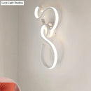 Modern white infinity spiral led light living room bulb included