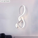 Modern white infinity spiral led light living room bulb included