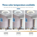 Modern white invisible blade led ceiling fan bedroom light