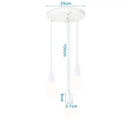Modern white iron cage pendant lights for kitchen and living room