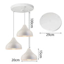 Modern white iron cage pendant lights for kitchen and living room