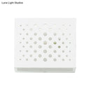 DecorBites™ Modern White Laser-Cut Box Wall Light Sconce - 1 Head Gypsum LED Lamp