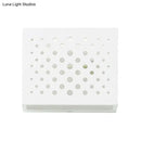 Modern white laser cut cube wall light bedroom gypsum sconce