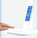Modern white led desk lamp with digital screen for bedroom study