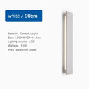 Modern white led limestone sconce garden porch wall light