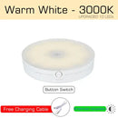 Modern white led motion sensor nightlight for stairs and closet