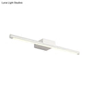 Modern white led vanity lamp with acrylic shade – bathroom wall light