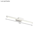 Modern white led vanity lamp with acrylic shade – bathroom wall light