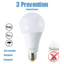 Modern white led wall lamp porch radar motion sensor lightbulb