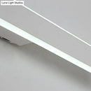 Modern white led wall light bathroom mirror fixture