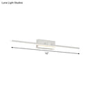 Modern white led wall light – bathroom vanity warm white fixture