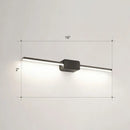 DecorBites™ Modern LED Wall-Mounted Vanity Lamp for Bathroom – Minimalistic Acrylic Pole Design