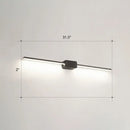DecorBites™ Modern LED Wall-Mounted Vanity Lamp for Bathroom – Minimalistic Acrylic Pole Design