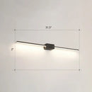 DecorBites™ Modern LED Wall-Mounted Vanity Lamp for Bathroom – Minimalistic Acrylic Pole Design