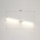 DecorBites™ Modern LED Wall-Mounted Vanity Lamp for Bathroom – Minimalistic Acrylic Pole Design