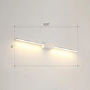 DecorBites™ Modern LED Wall-Mounted Vanity Lamp for Bathroom – Minimalistic Acrylic Pole Design