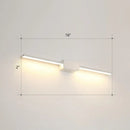 DecorBites™ Modern LED Wall-Mounted Vanity Lamp for Bathroom – Minimalistic Acrylic Pole Design