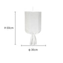 Modern white linen cotton pendant lamp kitchen island lighting