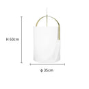Modern white linen cotton pendant lamp kitchen island lighting